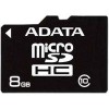 Карта памяти ADATA microSDHC (Class 10) 8GB + SD-адаптер (AUSDH8GCL10-RA1)