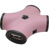 USB-хаб CBR CH 100 Pink