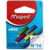 Скобы для степлеров Maped, №10, 800 шт., цветные