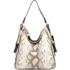 Женская сумка Jil Sander 983 Piton White Brown