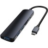 USB-хаб  Devia Leopard Type-C To USB3.0*3+PD+Cardreader 5 in 1 EC135