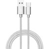 Кабель Atom USB Type-C 3.1 - USB Type-A 3.0 (1 м, серебристый)
