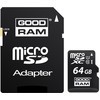 Карта памяти GOODRAM microSDXC UHS-I U1 Class 10 64GB + адаптер (SDU64GXCUHS1AGRR10)