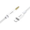 Кабель Hoco UPA19 Lightning - 3.5 Jack (1 м, серебристый)