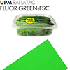 Самоклеящаяся бумага UPM Raflatac Fluor Green, 500мм x 700мм, 80 г/м2, зеленая (green) флуоресцентная, односторонняя, для лазерной и офсетной печати, (M23373)