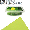 Самоклеящаяся бумага UPM Raflatac Fluor Lemon, 500мм x 700мм, 80 г/м2, желтая (lemon) флуоресцентная, односторонняя, для лазерной и офсетной печати, (M23374)